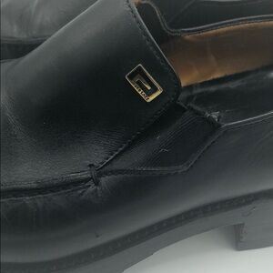 Versace | Shoes | New Versace Mens Brown Leather Gold Greek  display picture 1